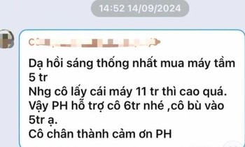  Giáo viên ở Hà Nội phân công phụ huynh &apos;sau 17h mang chổi đến trực nhật lớp&apos;: Hiệu trưởng nói gì? 