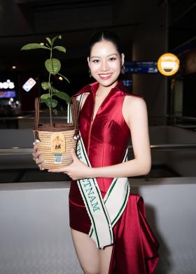 Cao Ngọc Bích đại diện Việt Nam dự thi Miss Earth 2024 tại Philippines